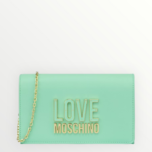 LOVE MOSCHINO- Pattina saffiano Tiffany