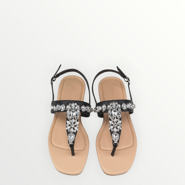 EMANUELA BIFFOLI -  SS22 Sandalo Gioiello Nero