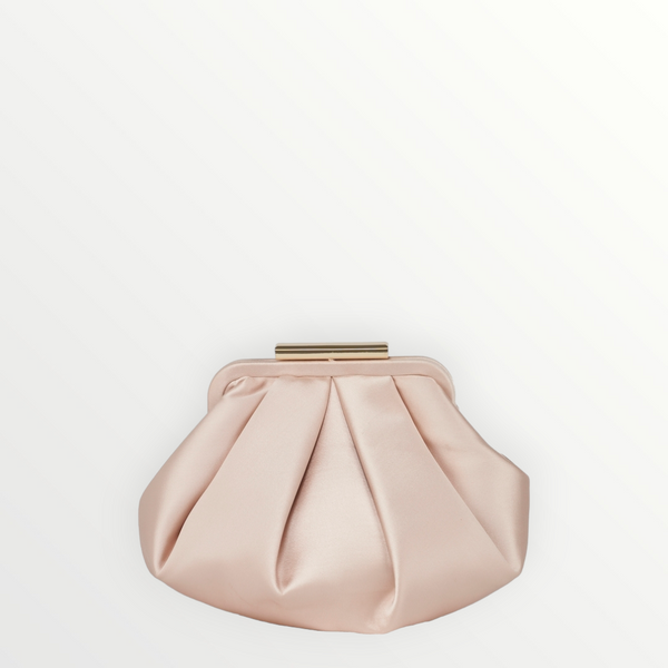 CECERE Clutch Satin Conchiglia