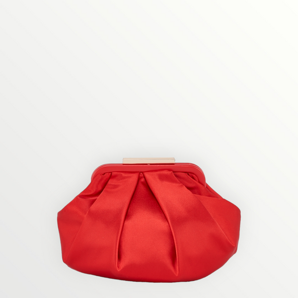 CECERE Clutch Satin Conchiglia