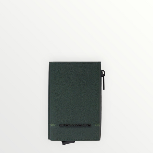 PIQUADRO W135R P.Carte Zip Pelle Slyding Verde