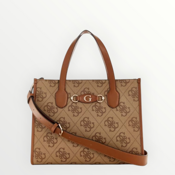 GUESS - Borsa Izzy Latte Logo
