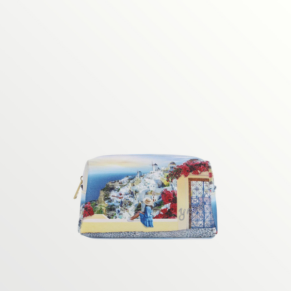 YNOT MILANO Beauty Case Yes Bag Stampa Città Greek Summer