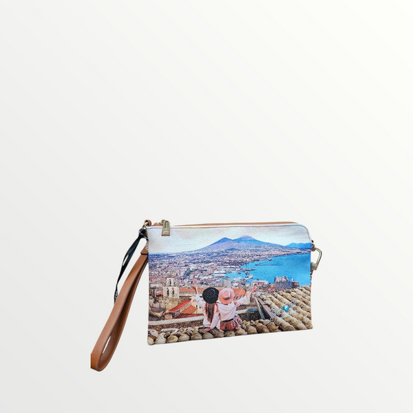 YNOT MILANO Clutch Bag Yes Bag Stampa Città Napoli