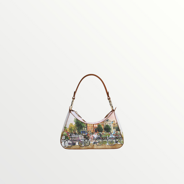 YNOT MILANO Borsa Sacca Yes Bag Stampa Citta Flower River