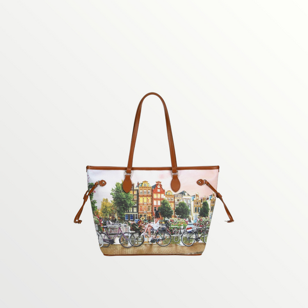 YNOT MILANO Shopping Bag Yes Bag Stampa Città Flower River