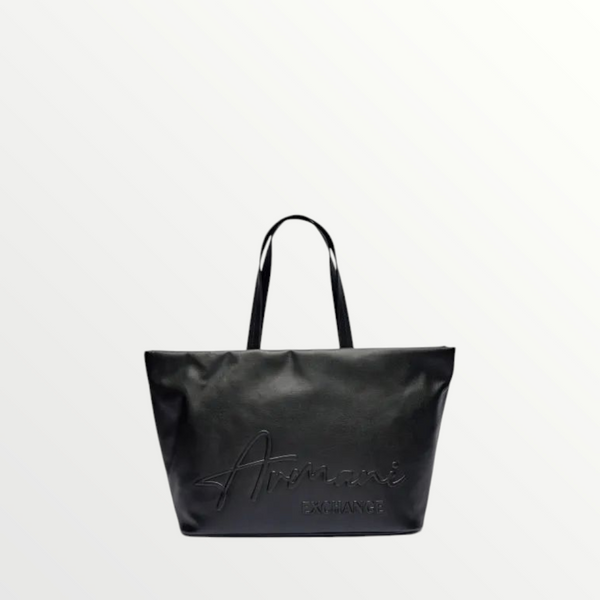 ARMANI EXCHANGE - Borsa Shopper Puffy Donna Black