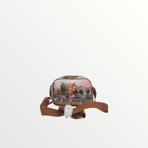 YNOT MILANO Borsa a Tracolla Yes Bag Stampa Città Flower River