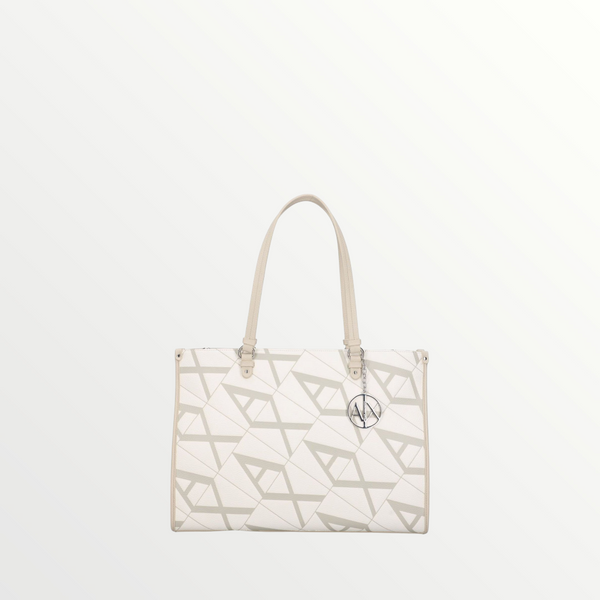 ARMANI EXCHANGE - Borsa Shopper Logo Donna White
