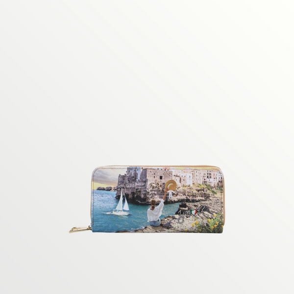 YNOT MILANO Portafogli Yes Bag Stampa Città Polignano Coast