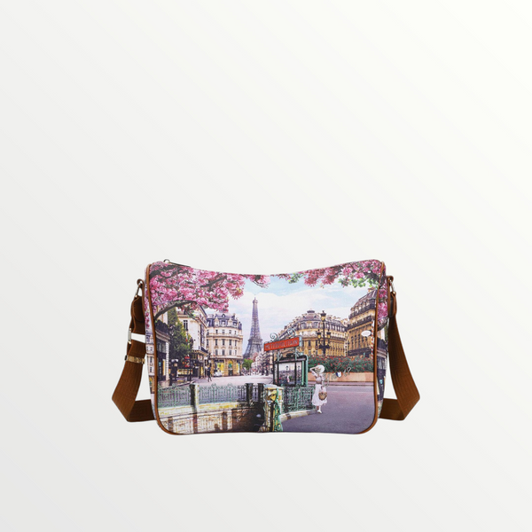 YNOT MILANO Borsa Sacca Yes Bag Stampa Città Emily in Paris