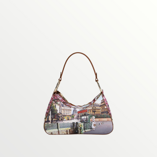 YNOT MILANO Borsa Sacca Yes Bag Stampa Città Emily in Paris