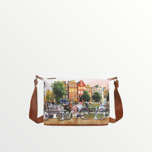 YNOT MILANO Borsa Sacca Small Yes Bag Stampa Città Flower River