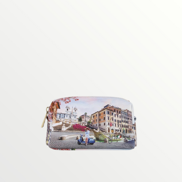 YNOT MILANO Beauty Case  Small Yes Bag Stampa Città Vacanza Romana