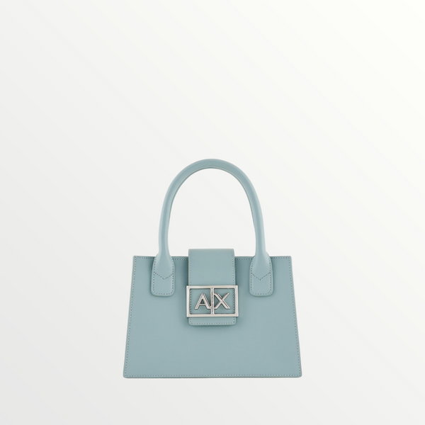 ARMANI EXCHANGE - Borsa a Mano Donna Manico Small Azzurro