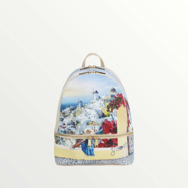 YNOT MILANO Zaino Yes Bag Stampa Città Greek Summer