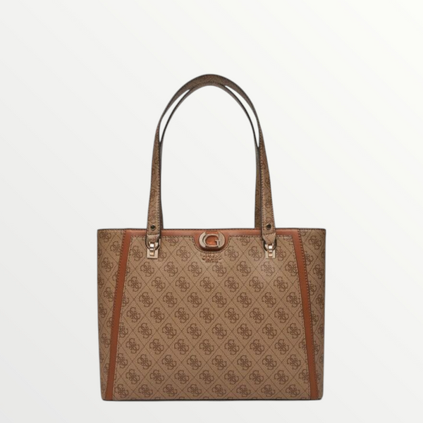 GUESS - Borsa Shopper Donna Orlina Logo Latte